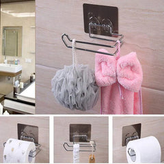 Stailess Steel Wall Mount Self Adhesive Toilet Paper Holder