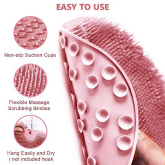 Soft Silicone Bath Body Scrubber for Shower & Foot Cleaning