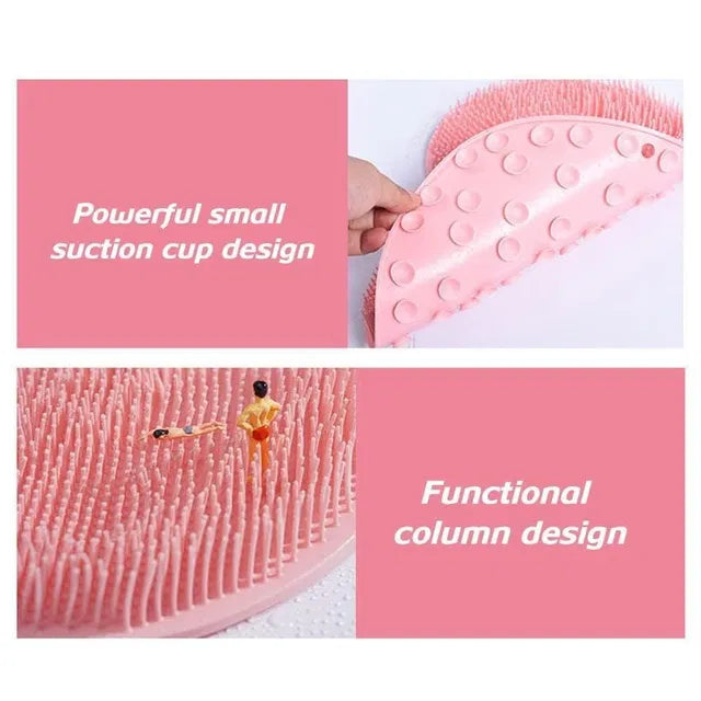 Soft Silicone Bath Body Scrubber for Shower & Foot Cleaning